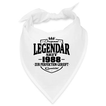 legendär seit 1988 - Bandana - Weiß - Vorne