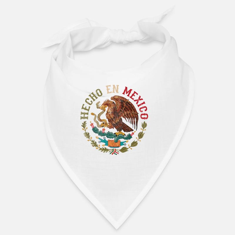 Drapeau mexicain - Bandana - blanc