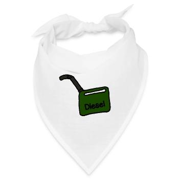 Diesel-Kanister - Bandana - Weiß - Vorne