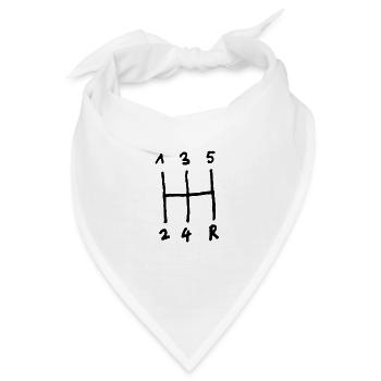 Gangschaltung, Getriebe - Bandana - Weiß - Vorne