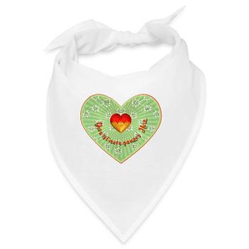 Dein ist mein ganzes Herz - Bandana - Weiß - Vorne