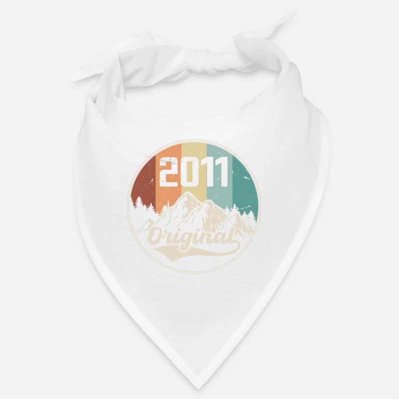 Original 2011 Geburtstagsgeschenk - 2011 - Bandana - Weiß
