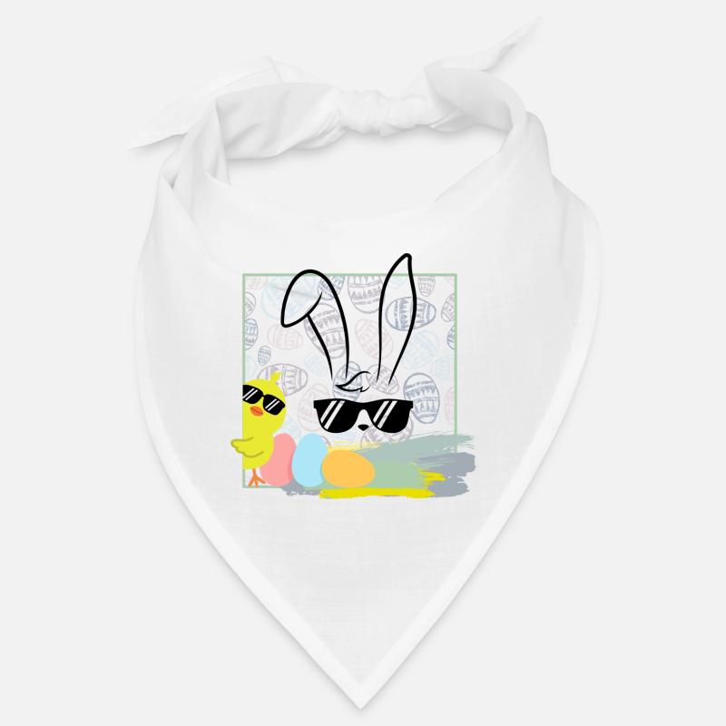cool easter bunny with sunglasses easter easter eggs Bandana