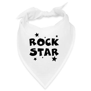 Rock Star - Bandana - Weiß - Vorne
