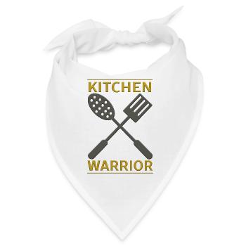 Kitchen Warrior - Küchen Krieger - Bandana - Weiß - Vorne