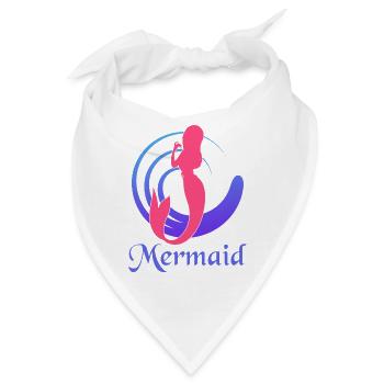 Singing Mermaid - Singende Meerjungfrau - Bandana - Weiß - Vorne