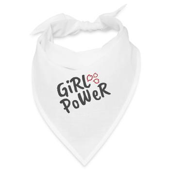 Girl Power - Bandana - Weiß - Vorne