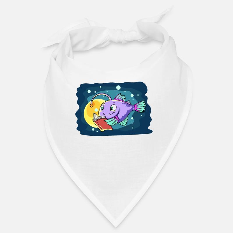 Lantern Fish Reads a Book Bandana