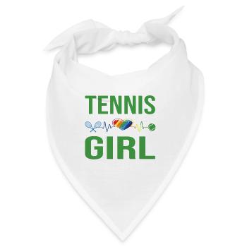 Tennis Girl - Bandana - Weiß - Vorne