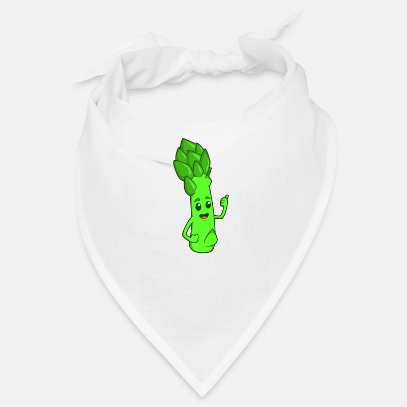 Comic green asparagus Bandana
