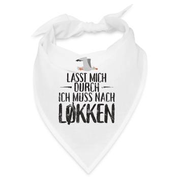 Lasst mich durch nach Løkken Loekken Möwe - Bandana - Weiß - Vorne