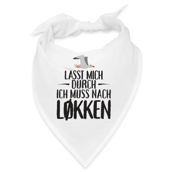 Lasst mich durch nach Løkken Loekken Möwe - Bandana - Weiß - Vorne
