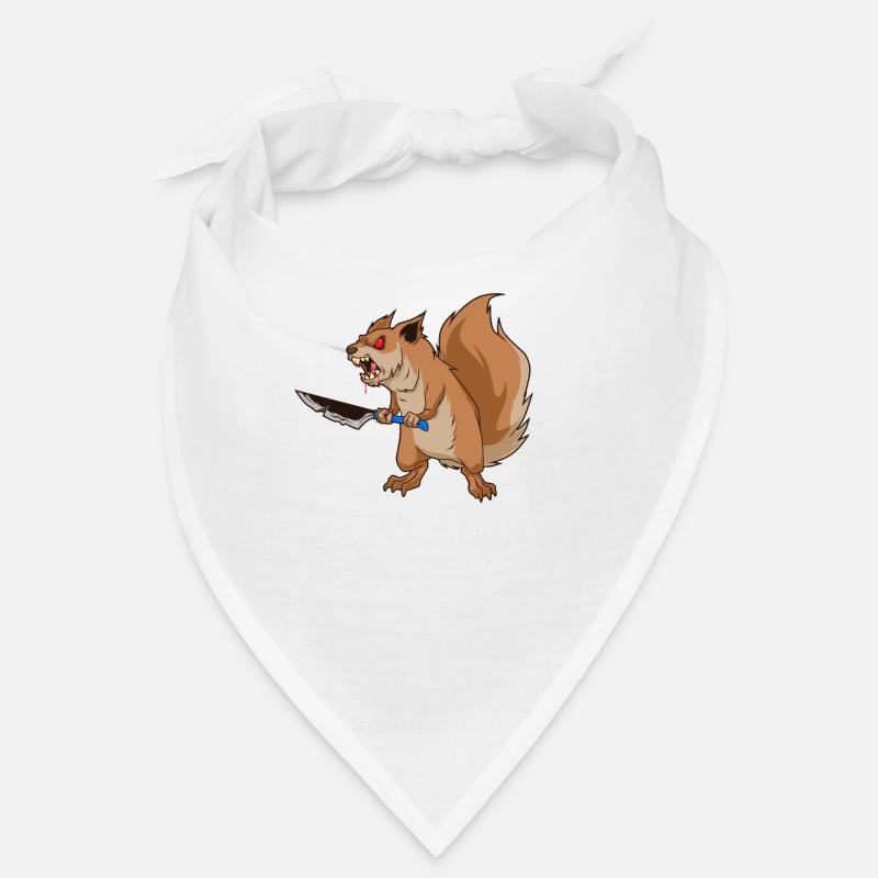 Monster Tiere - Horror Messer Eichhörnchen Bandana