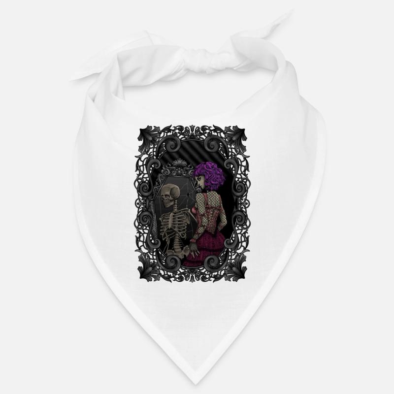 Image miroir squelette - mort à l’intérieur - Gothique Bandana