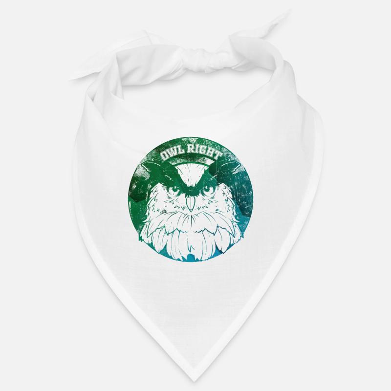 Owl Right Alright Owl pun Bandana