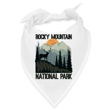 Rocky Mountain National Park Mountains Wildnis - Bandana - Weiß - Vorne