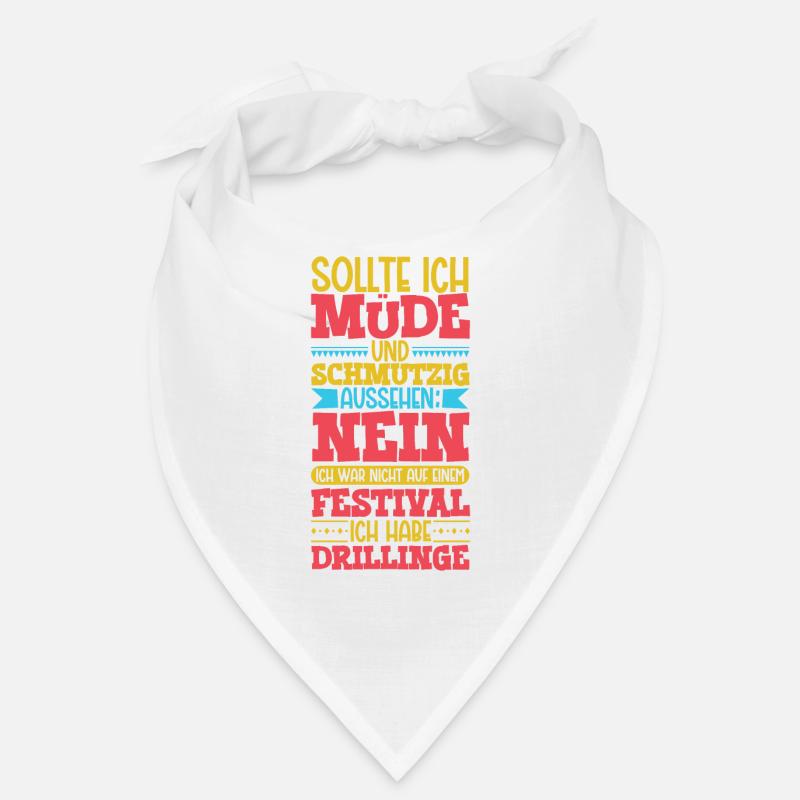 Müde und schmutzig - Drillinge Bandana
