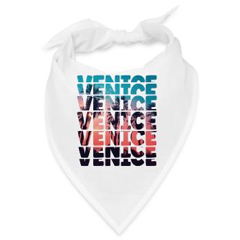 Venice Beach California Urlaub Ocean Palm Tree - Bandana - Weiß - Vorne