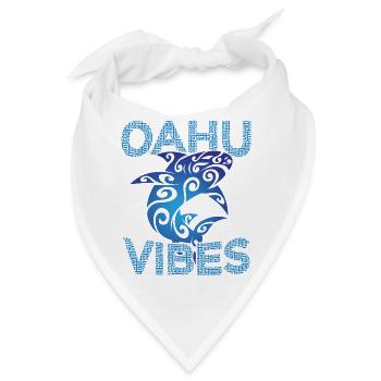 Polynesischer Stammeshai Oahu Hawaii Vibes - Bandana - Weiß - Vorne
