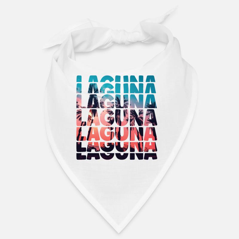 Laguna Beach California Vacation Ocean Palm Tree Bandana