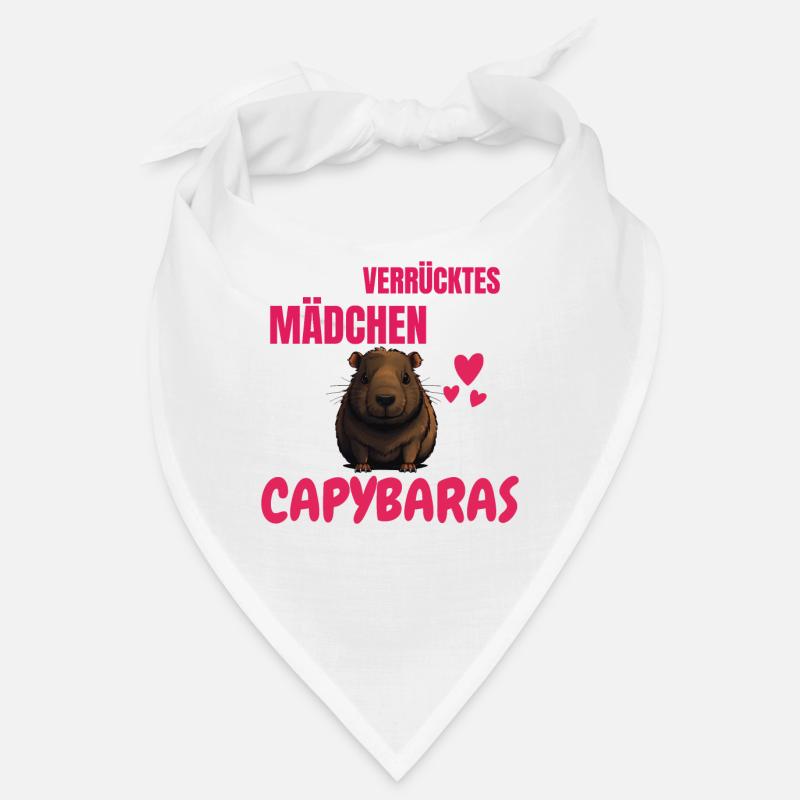 Verrücktes Mädchen Tier Lustiges Geschenk Capybara Bandana