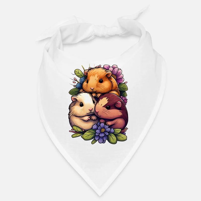 Cochon d’Inde Cheveux courts Cheveux longs Crête Bandana