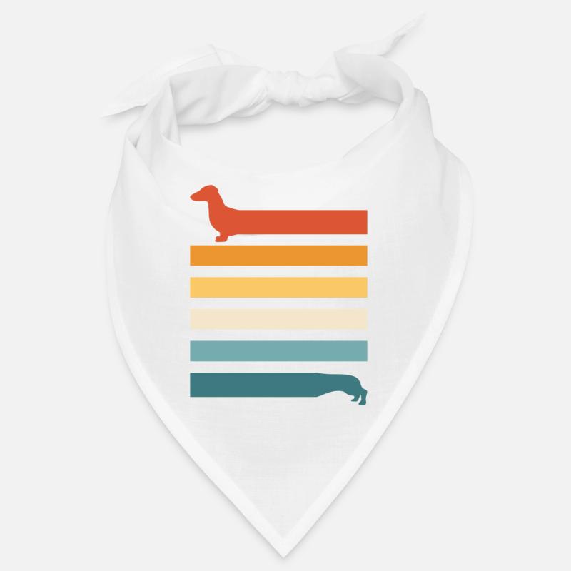 Teckel Teckel Chien - Bandana - blanc