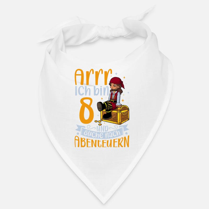 Ich bin 8 - Mädchen Pirat Bandana