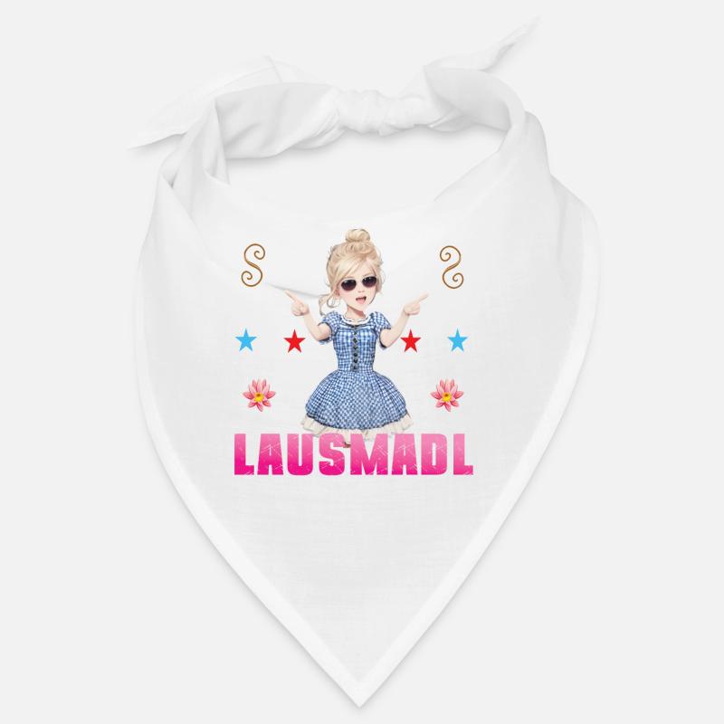 Lausmadl Dirndel Ersatz Kostüm Bayrisch Spruch Bandana