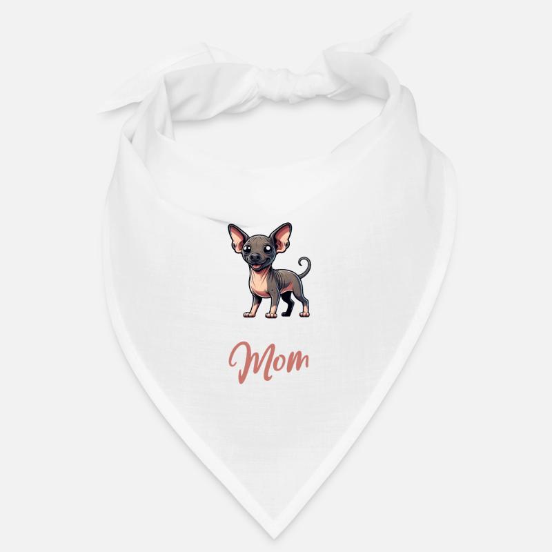 Nackthund Mama - Bandana - Weiß