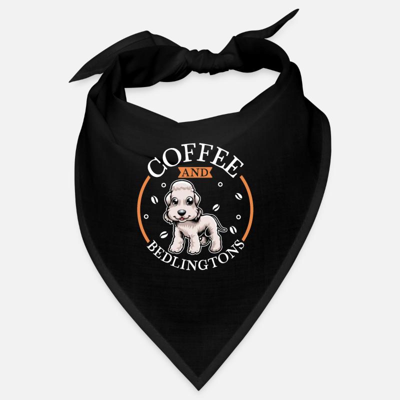 Kaffee und Bedlington Terrier Bandana