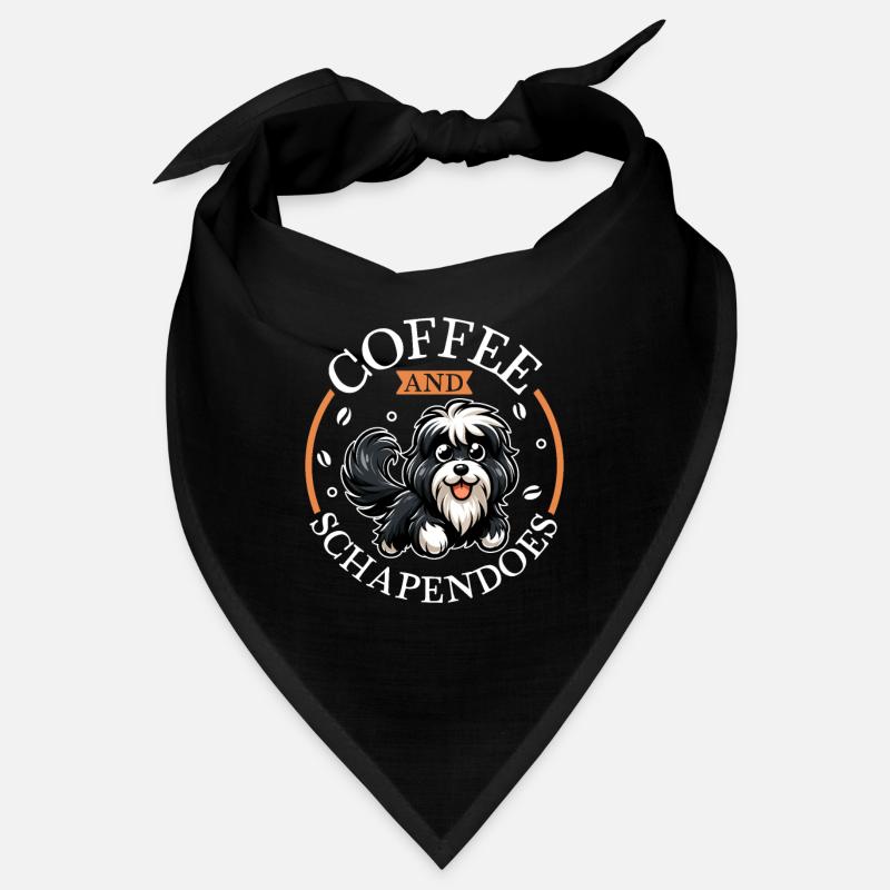 Café et Schapendoes Bandana