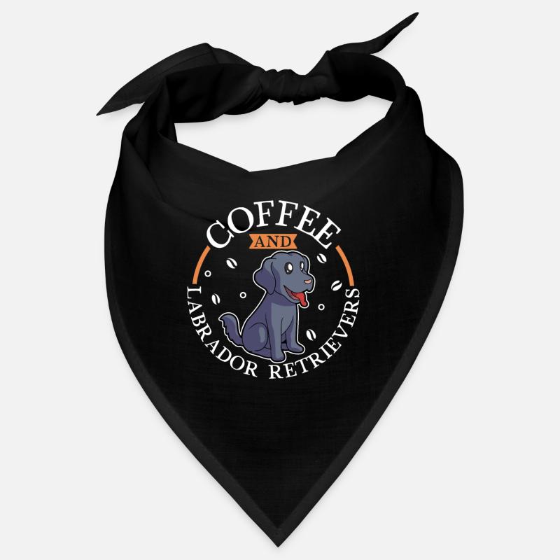 Coffee and Labrador Retriever Bandana