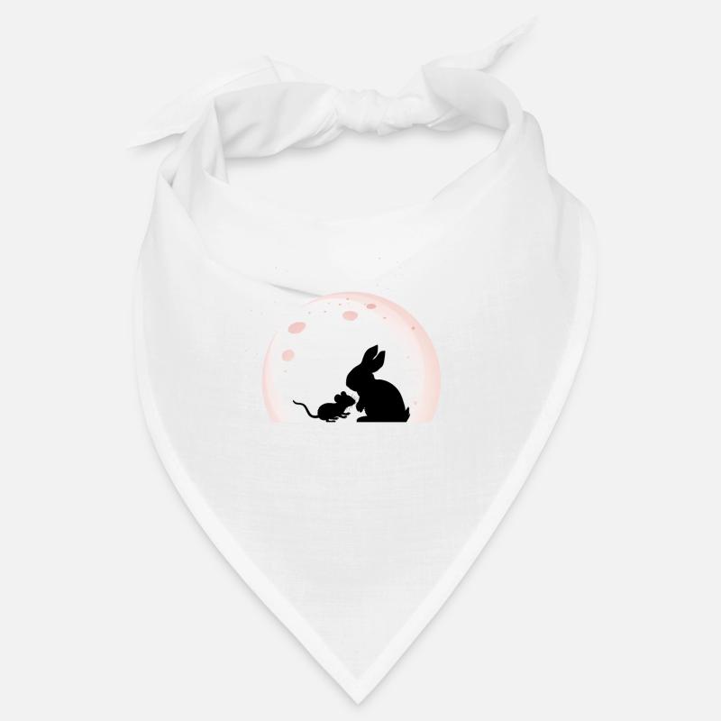 valentinstag patchwork hasi mausi schatz true love Bandana