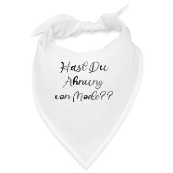 Ahnung von Mode - Bandana - Weiß - Vorne