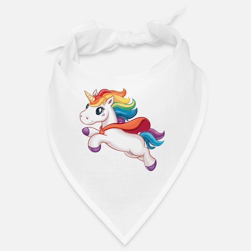 Lustiges Einhorn als Held für einen Superheld Bandana