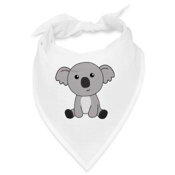 Koala süße Tiere für Kinder niedlich Tierchen - Bandana - Weiß - Vorne