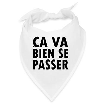 Ça va bien se passer - Bandana - Weiß - Vorne