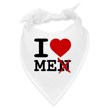 I love me - Bandana - Weiß - Vorne