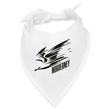 Norderney Sturzflug Tiefflieger Möwe Urlaub T-Shir - Bandana - Weiß - Vorne