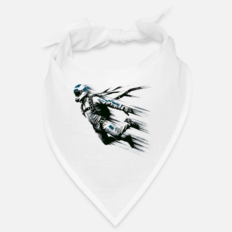 Parachutist Jumping Graffiti Style Bandana