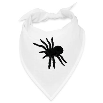 Spinne Spinnennetz Spinnen Phobie eklig Geschenk - Bandana - Weiß - Vorne