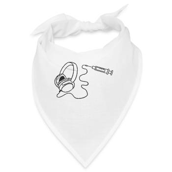 Beat im Ohr - Bandana - Weiß - Vorne