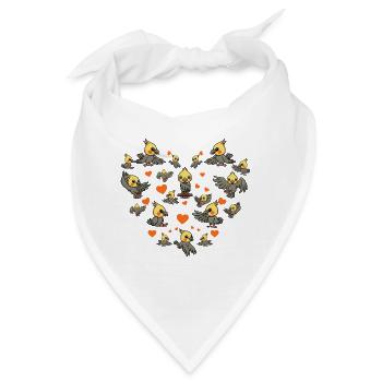 Nymphensittich - Bandana - Weiß - Vorne