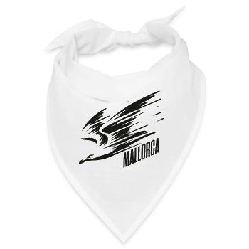Mallorca Sturzflug Tiefflieger Möwe Urlaub T-Shirt - Bandana - Weiß - Vorne