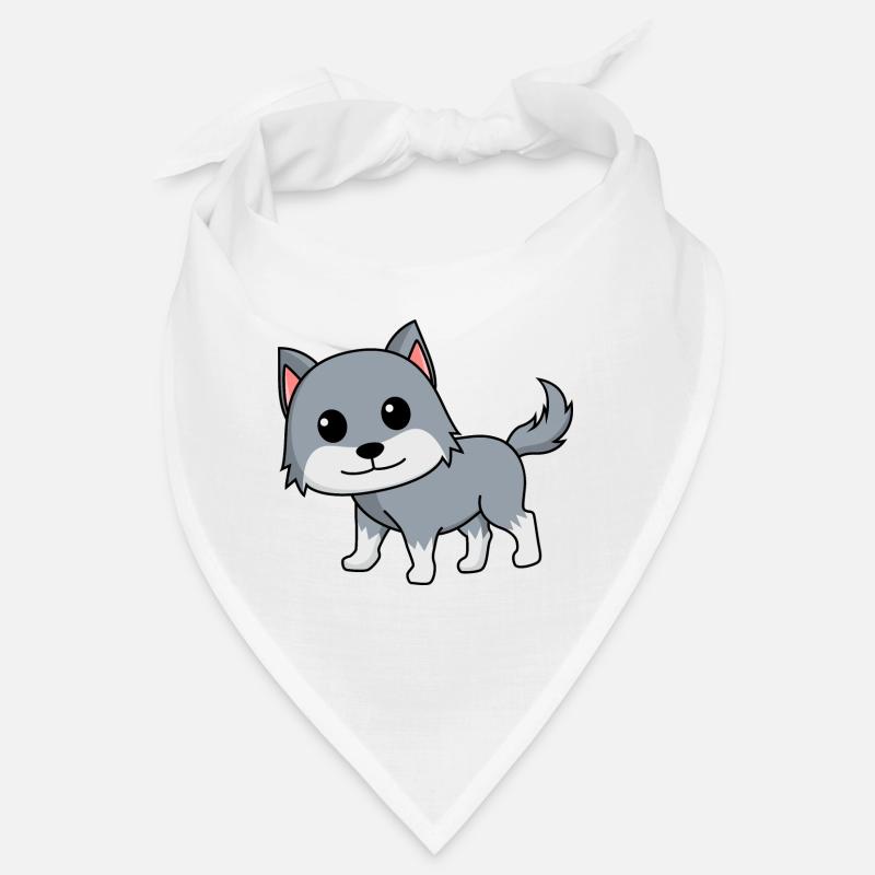 Wolf Comic Animal Bandana