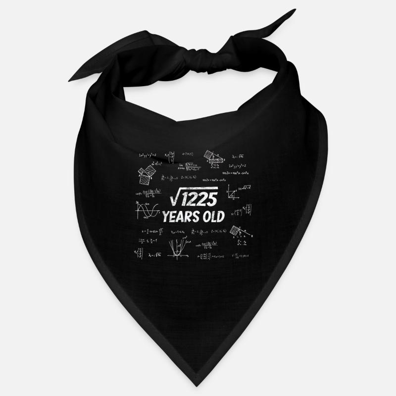 Square root from 1225 - 35th birthday math nerd Bandana