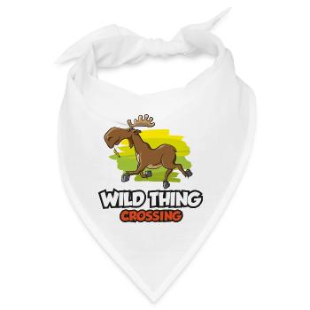 Elch - Wild Thing Crossing - Bandana - Weiß - Vorne