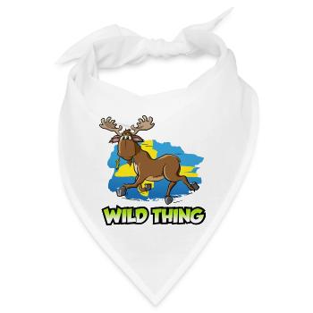 Elch - Wild Thing - Bandana - Weiß - Vorne