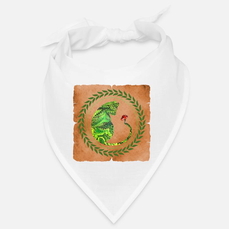 Cat with mushroom E 35 Bandana